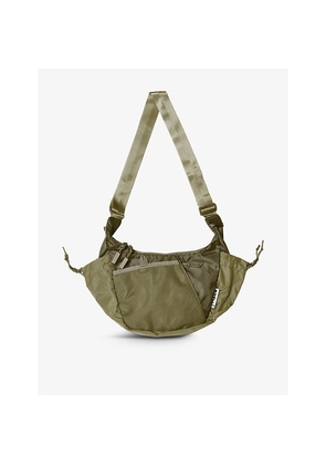 Baboon To The Moon Crescent-Shape Woven Cross-Body Bag