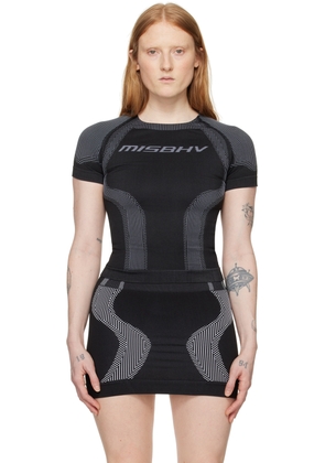 MISBHV Black Jacquard Sport Top