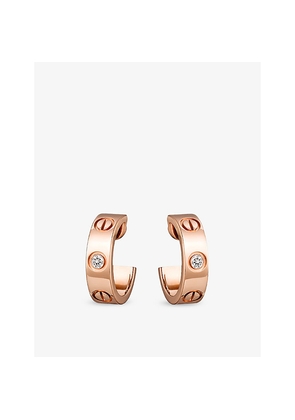 Cartier Love 18ct Rose-Gold and Diamond Earrings