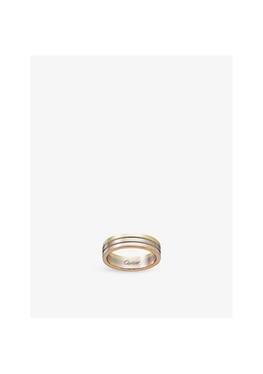 Vendome Louis Cartier 18ct White-Gold, Yellow-Gold and Rose-Gold Wedding Ring