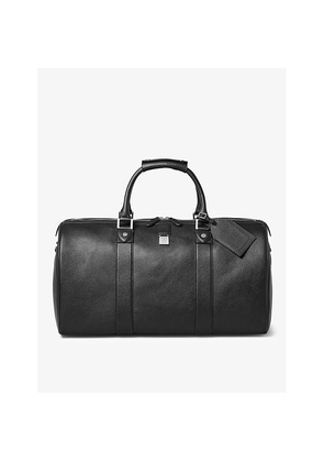 Mens Aspinal Of London Boston Grained-Leather Duffle Bag