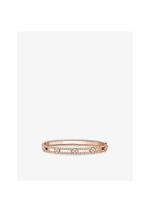 Van Cleef & Arpels Perlée Sweet Clovers 18ct Rose-Gold and 0.68ct Brilliant-Cut Diamond Bracelet