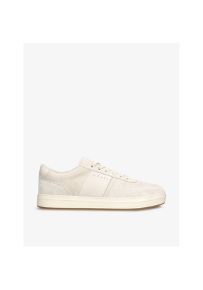 Mens Hogan Fascia Suede Low-Top Trainers