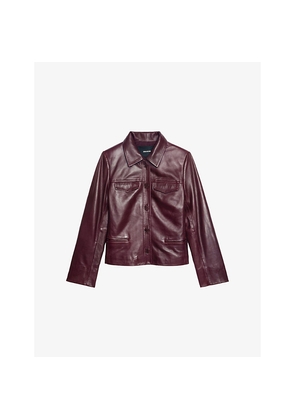 Womens Zadig&Voltaire Liam Regular-Fit Leather Jacket