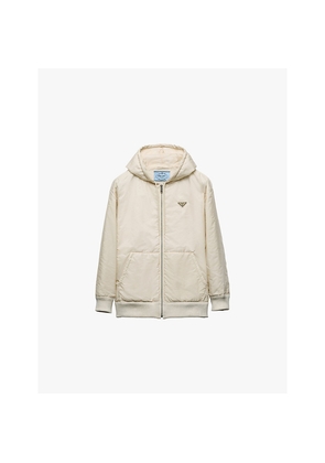 Womens Prada Brand-Plaque Nylon Jacket