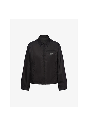 Mens Prada Re-Nylon Brand-Plaque Polyamide Jacket