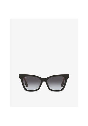 Womens Burberry Be4346 Elsa Irregular-Shaped Acetate Sunglasses