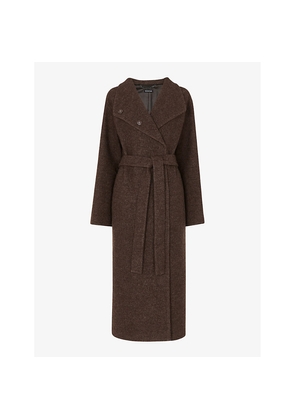 Womens Whistles Morgan Funnel-Neck Wool Coat