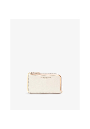 Womens Aspinal Of London Zipped Leather Coin and Card Holder