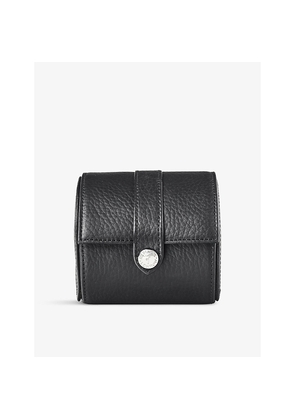 Aspinal Of London Travel Logo-Print Leather Watch Box