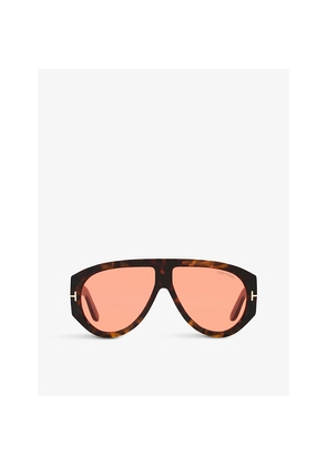 Womens Tom Ford Ft1044 Bronson Pilot-Frame Acetate Sunglasses