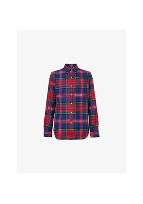 Mens Polo Ralph Lauren Check-Print Flannel Cotton Shirt