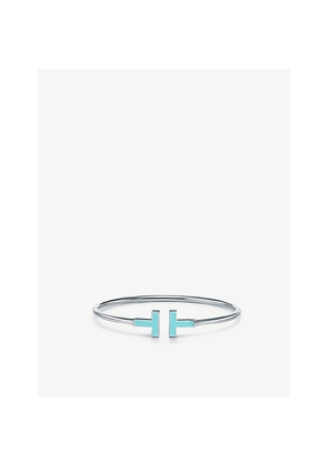Tiffany & Co Tiffany T 18ct White-Gold and Turquoise Bracelet