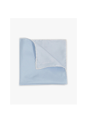 Mens Reiss Ceremony Contrast-Piping Silk Pocket Square