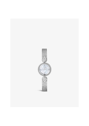 Boucheron Wa015704 Serpent Bohème Stainless-Steel, 0.6ct Diamond and Mother-Of-Pearl Watch