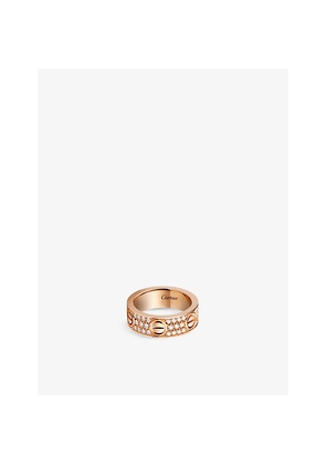 Cartier Love 18ct Rose-Gold and 66 Brilliant-Cut Diamond Ring