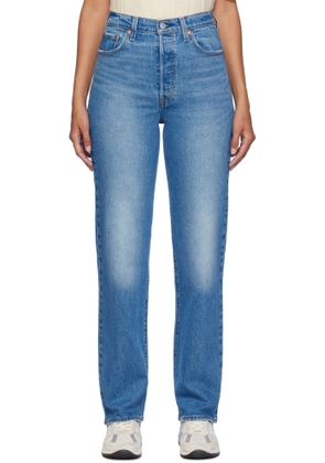 Levi's Blue Ribcage Full Length Jeans