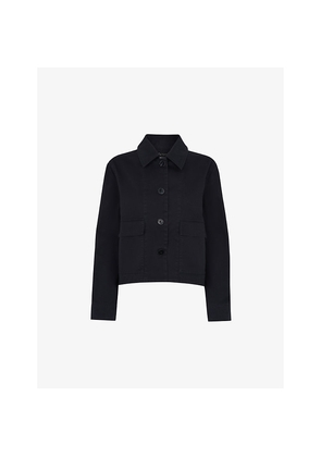 Womens Whistles Marie Relaxed-Fit Cotton Jacket