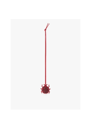 Loewe Ladybug Beaded Leather Key Charm