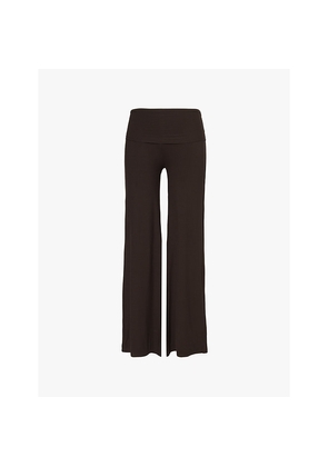 Womens We Are Tala 365 Sculpting Multiway Fold-Waist Relaxed Fit Stretch-Jersey Trousers