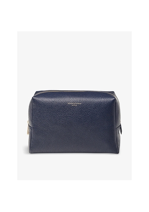 Womens Aspinal Of London London Large Grained-Leather Case