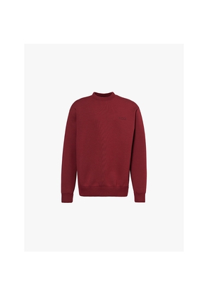 Mens Gucci Rosso Ancora Crewneck Stretch-Jersey Sweatshirt