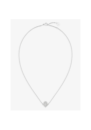 Chaumet Joséphine Aigrette 18ct White-Gold and 0.44ct Brilliant- and Pear-Cut Diamonds Pendant Necklace