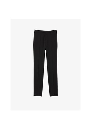 Mens Sandro Slim-Fit Tapered Wool Trousers