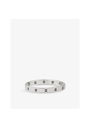 Cartier Love 18ct White-Gold, 228 Diamond and Ceramic Bracelet