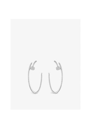Cartier Juste Un Clou 18ct White-Gold and 1.26ct Brilliant-Cut Diamond Earrings