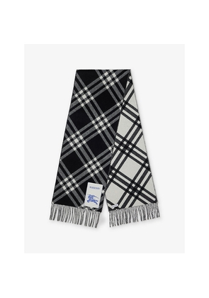 Womens Burberry Check Cashmere Scarf