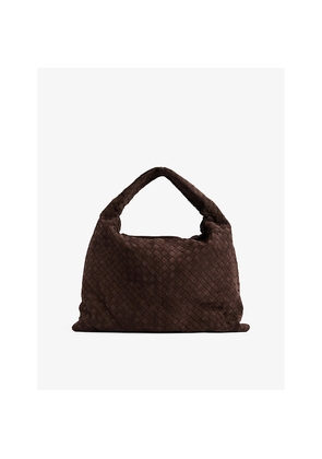 Womens Bottega Veneta Hop Large Suede Shoulder Bag