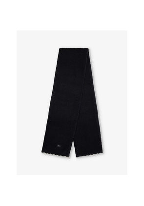 Womens UGGfluff Scalloped-Trim Fleece Scarf