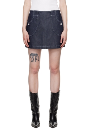 A. P.C. Indigo Katie Holmes Edition Samantha Denim Miniskirt