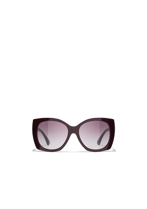 Womens Chanel Ch5519 Square-Frame Acetate Sunglasses