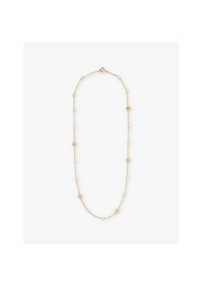 Womens Tory Burch Kira Delicate 18ct Gold-Plated Brass and Pearl Bracelet