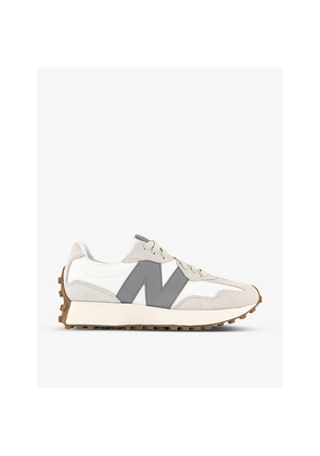 Mens New Balance 327 Logo-Embellished Suede and Shell Low-Top Trainers
