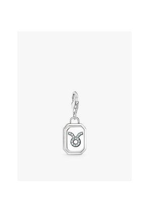 Womens Thomas Sabo Taurus Star Sign 925 Sterling-Silver and Zirconia Pendant Charm