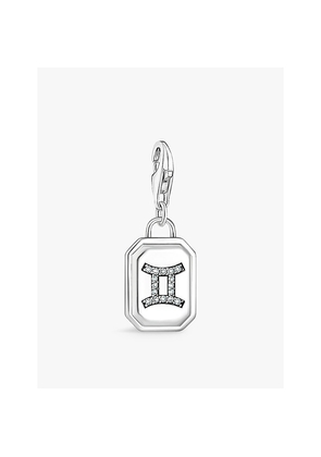 Womens Thomas Sabo Gemini Sterling-Silver and Cubic Zirconia Charm