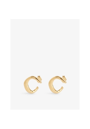 Womens Enamel Copenhagen Inga 18ct Yellow Gold-Plated 925 Sterling-Silver Earrings