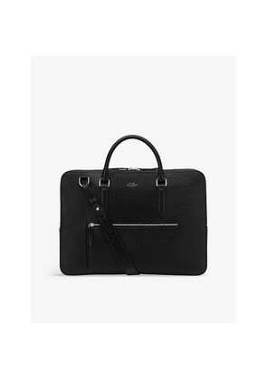 Womens Smythson Ludlow Slim Leather Briefcase