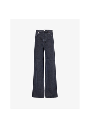 Womens Gucci Regular-Fit Wide-Leg Denim Jeans