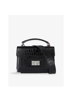 Womens The Kooples Emily Vinyl-Effect Mini Leather Cross-Body Bag