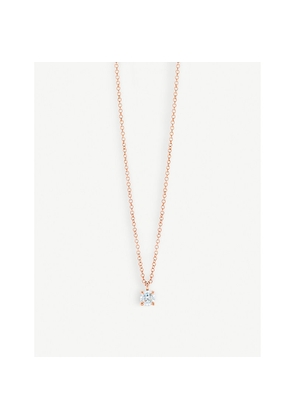 Tiffany & Co 18ct Rose-Gold Diamond Pendant Necklace