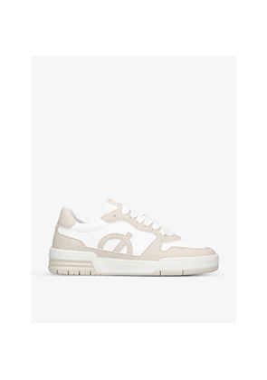 Womens Loci Atom Logo-Appliqué Vegan-Leather Trainers