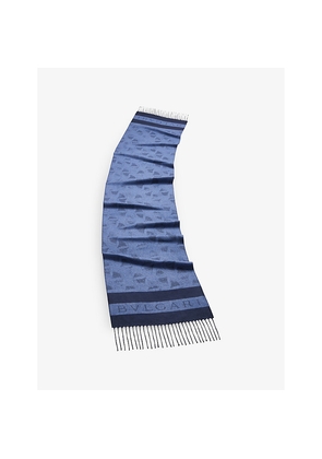 Womens Bvlgari Heritage Diva Impression Logo-Print Silk Scarf