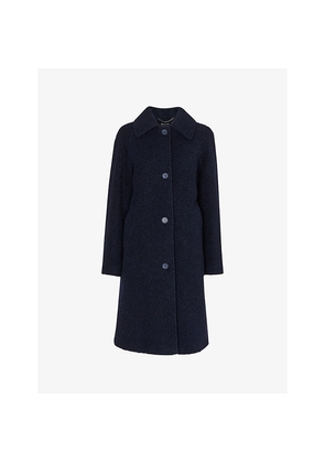 Womens Whistles Romy Collared Boucle Wool-Blend Coat