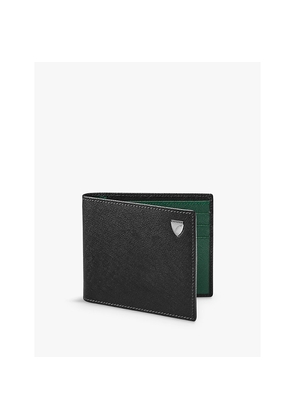 Mens Aspinal Of London Billfold Logo-Embellished Leather Wallet