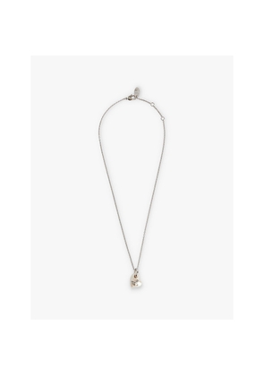 Womens Vivienne Westwood Jewellery Florentina Heart-Shape Brass Necklace