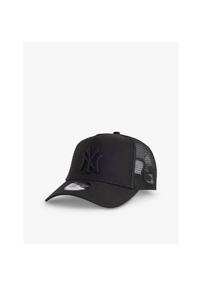 Mens New Era Trucker New York Yankees Cotton and Mesh Cap